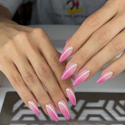 Russian gel manicure with clean cuticles - View Spa Aventura