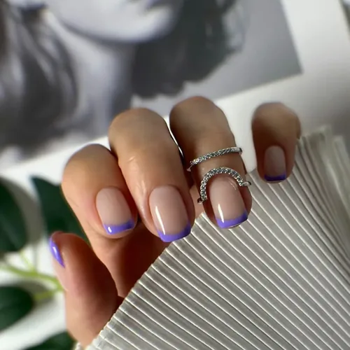 French tip nail design - View Spa Aventura