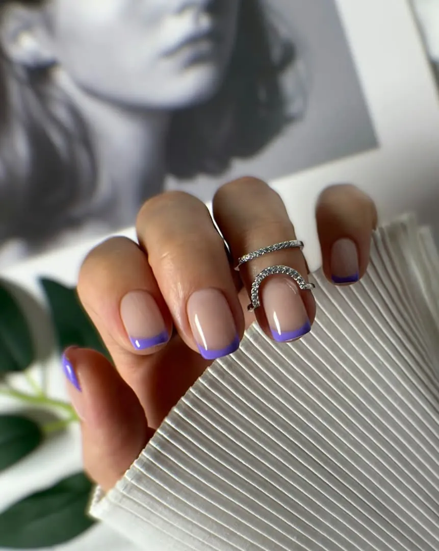French tip nail design - View Spa Aventura