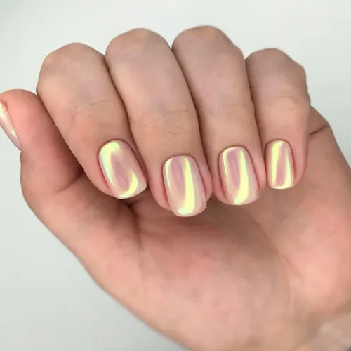 Chrome glazed nails - View Spa Aventura