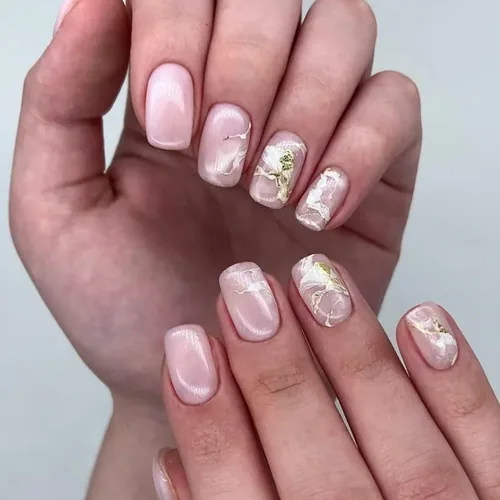Nude gel manicure - View Spa Aventura