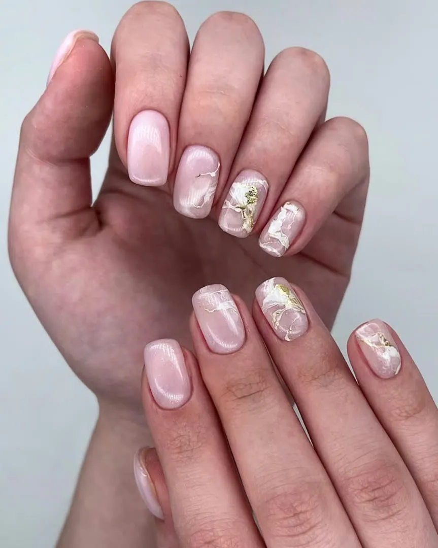 Nude gel manicure - View Spa Aventura