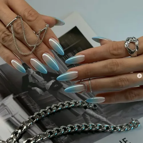 Gel extensions with long shape - View Spa Aventura