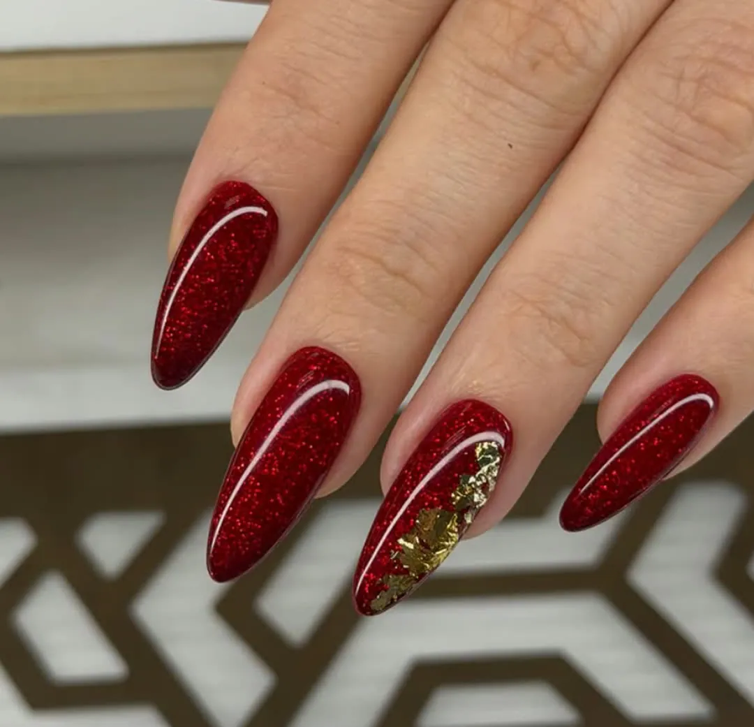 Almond shape gel nails - View Spa Aventura