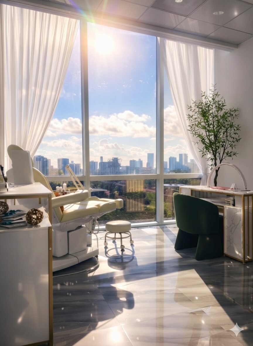 Russian Manicure office interior in View Spa Aventura, Fl